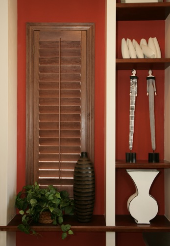 Denver wood shutter shelving